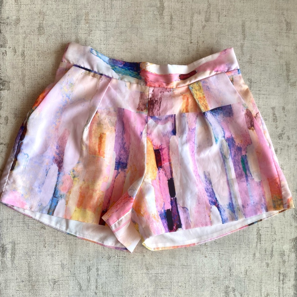 Multi Color High Waisted Shorts